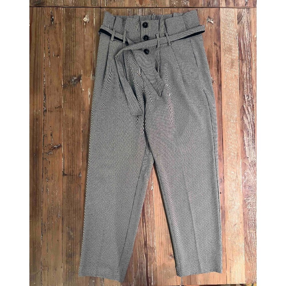know.one.cares Houndstooth High-Waisted Pants